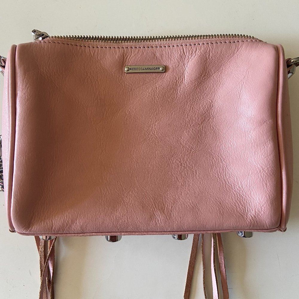 Rebecca Minkoff Leather Crossbody Bag Light Pink